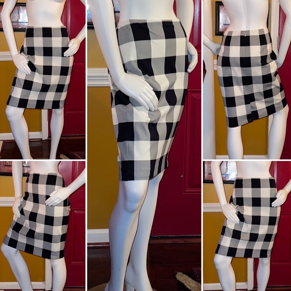 Talbots Checkered Plaid Mini Skirt